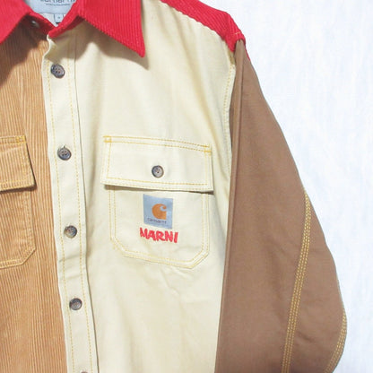 マルニ Carhartt カラーブロックシャツ