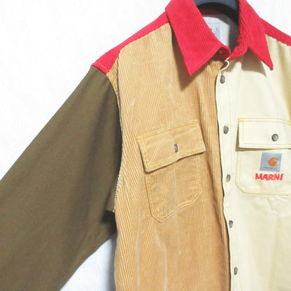 マルニ Carhartt カラーブロックシャツ