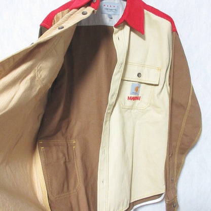 マルニ Carhartt カラーブロックシャツ