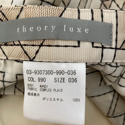 セオリーリュクス COMPLEX PLAID プリーツスカート