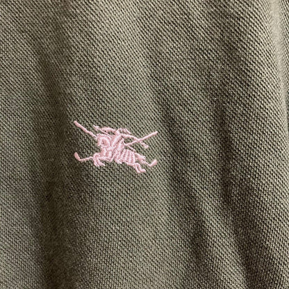 バーバリーゴルフ 刺繍ロングスリーブポロシャツ
