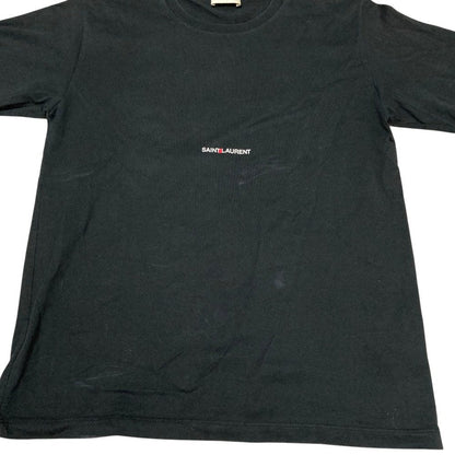 イヴサンローラン ロゴプリント コットン Tシャツ