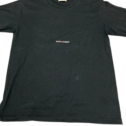 イヴサンローラン ロゴプリント コットン Tシャツ