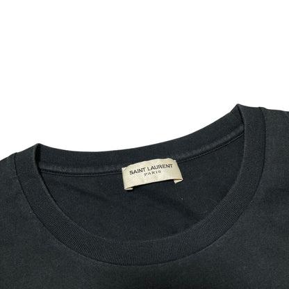 イヴサンローラン ロゴプリント コットン Tシャツ