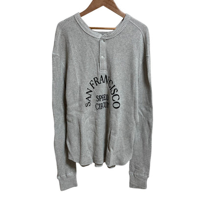 グッドグリーフ SFSC PRINTED HENLEY NECK サーマルトップス
