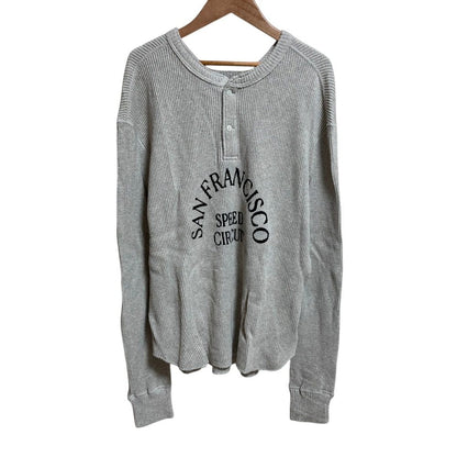 グッドグリーフ SFSC PRINTED HENLEY NECK サーマルトップス