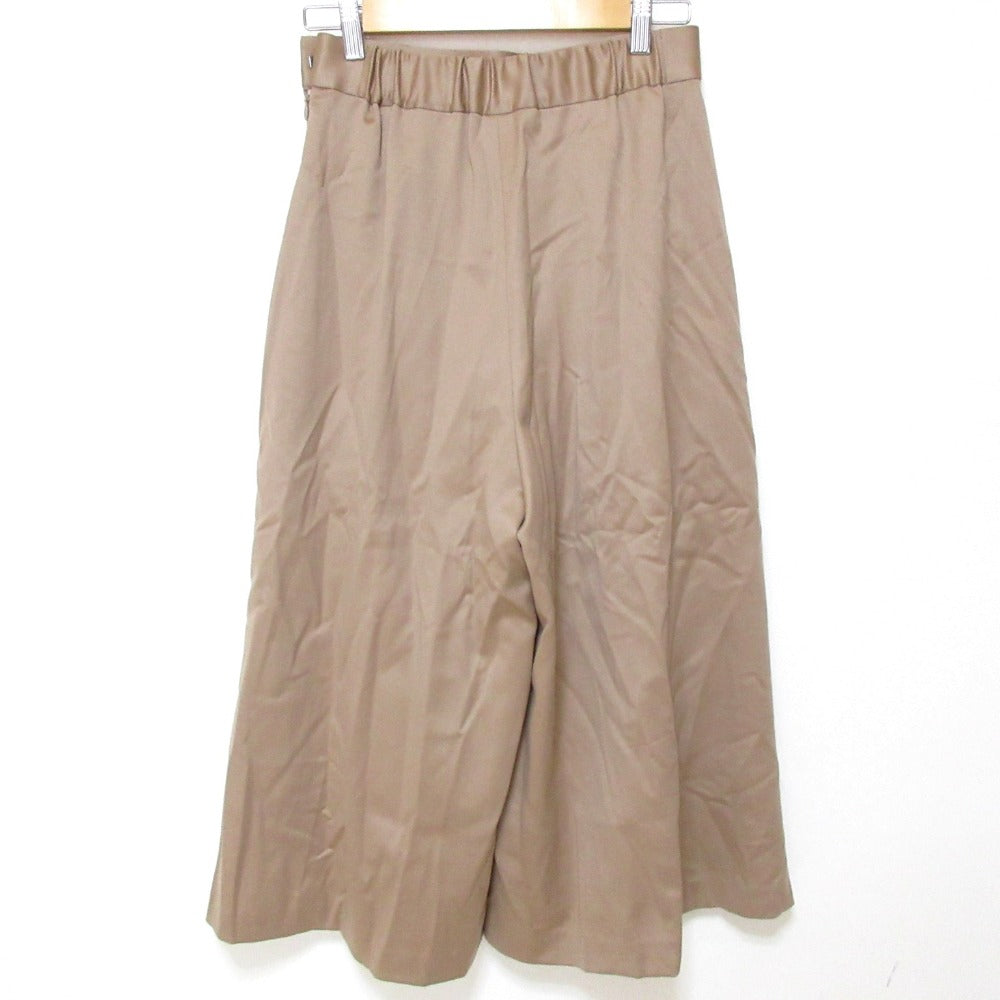 プルミエアロンディスモン ウールサテンキュロットパンツ