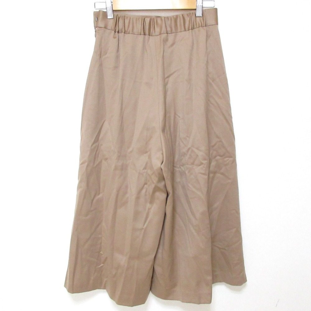 プルミエアロンディスモン ウールサテンキュロットパンツ