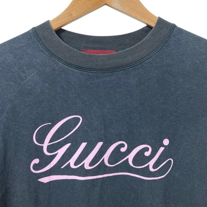グッチ スクリプトロゴプリント コットンTシャツ