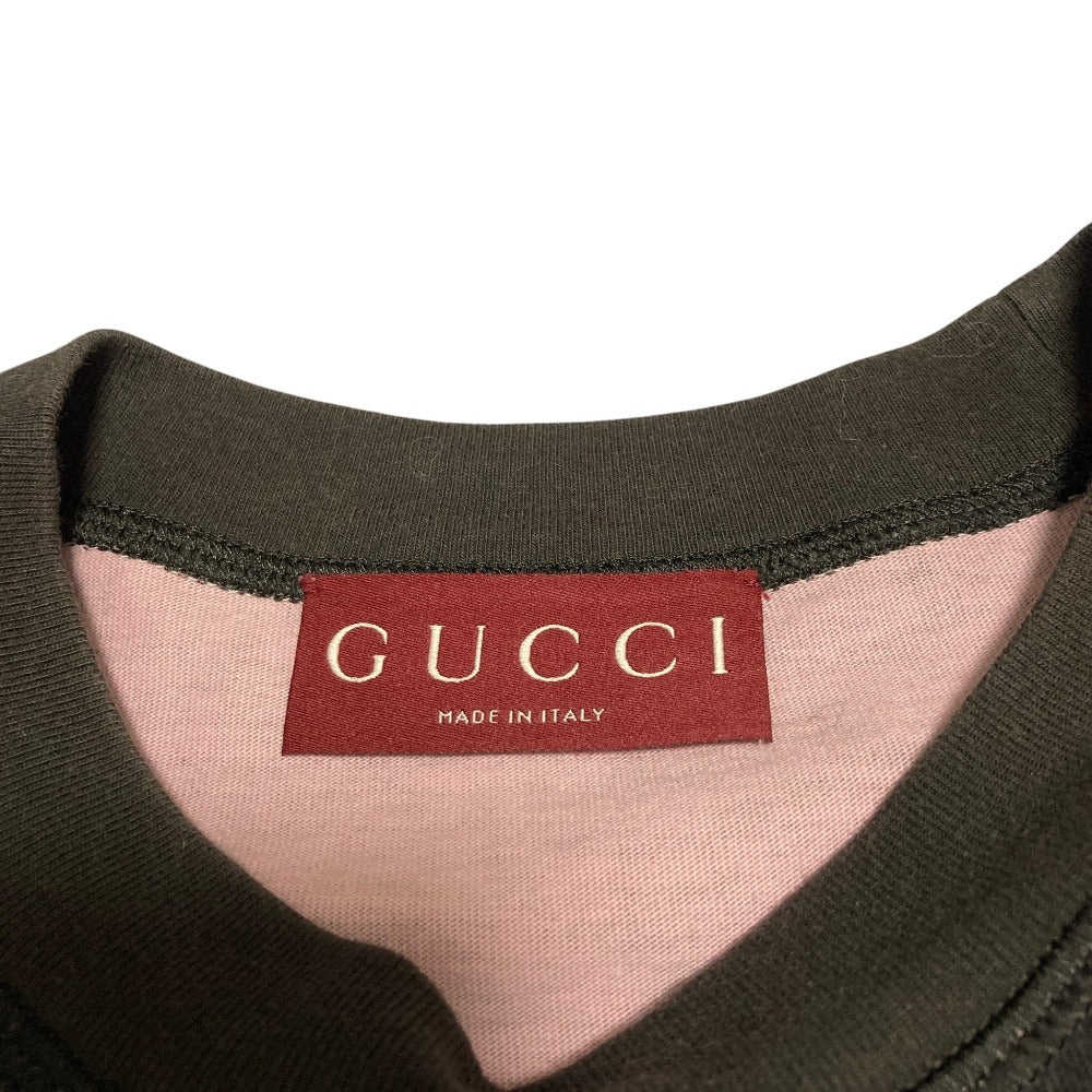 グッチ スクリプトロゴプリント コットンTシャツ