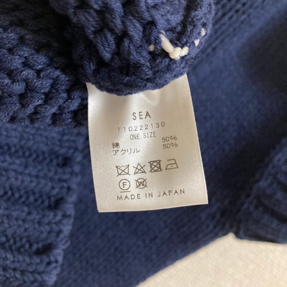 シー ハンドステッチVネッククロップドニットベスト