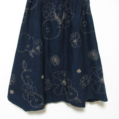 パラスパレス 刺繍フレアスカート