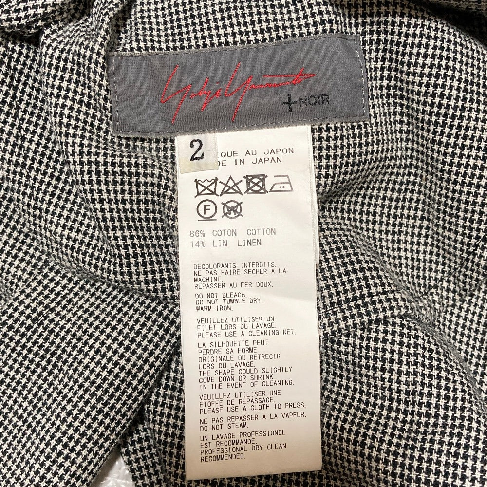 ヨウジヤマモトプリュスノアール 千鳥格子ロングスカート