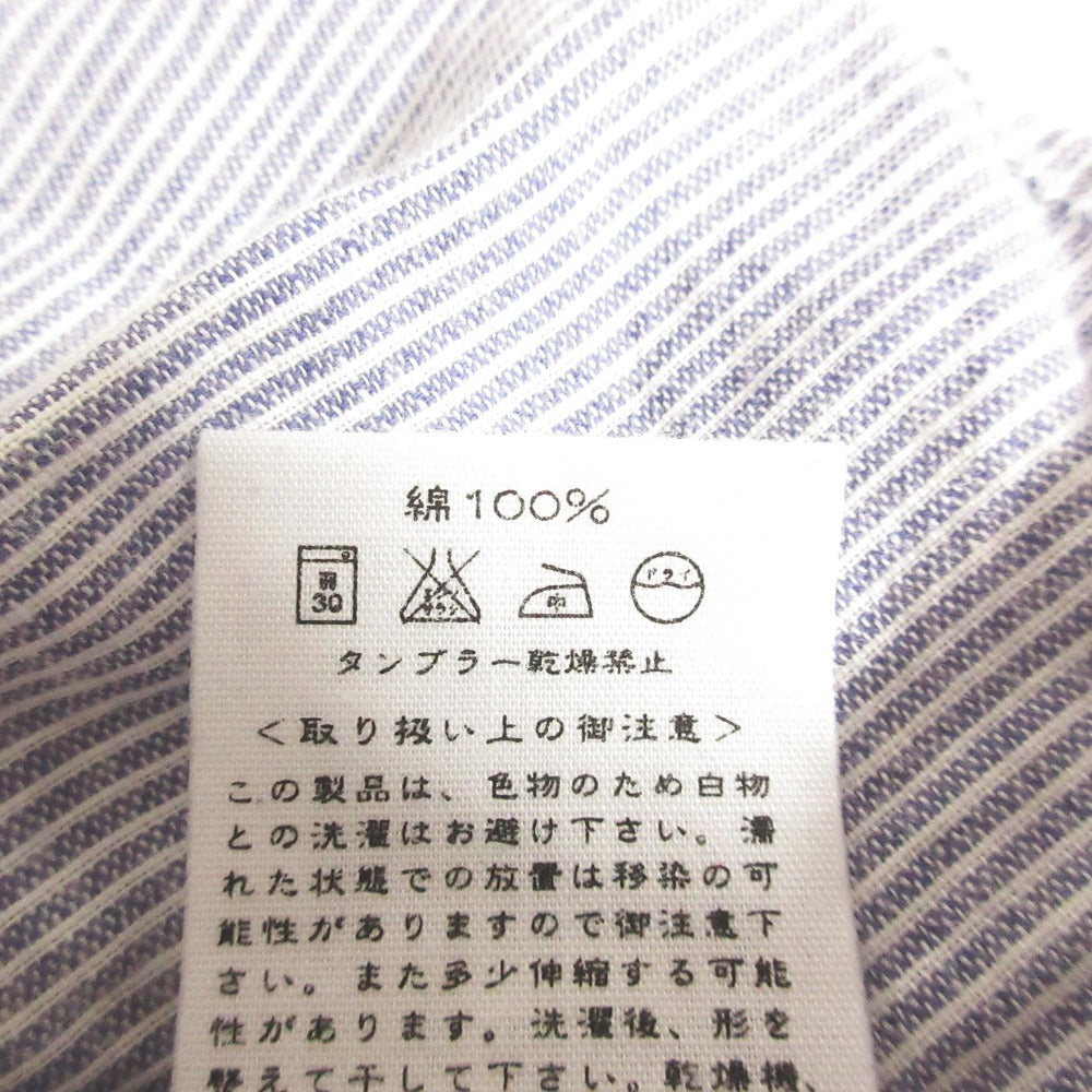 ウミキュウゼロハチ ストライプロングスリーブスリットネックチュニックワンピース