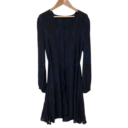 セオリー OIL SILK V NK GODET DR シルクドレス