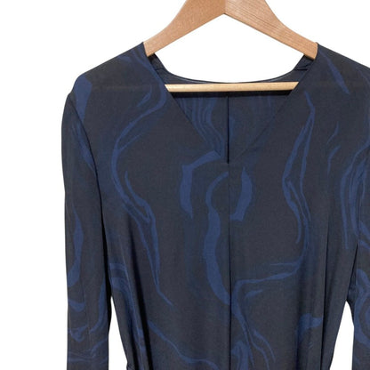セオリー OIL SILK V NK GODET DR シルクドレス