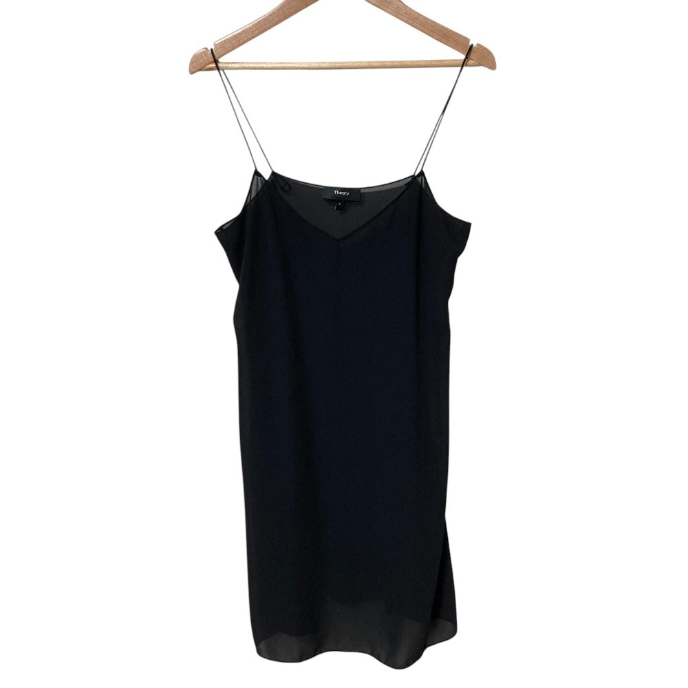 セオリー OIL SILK V NK GODET DR シルクドレス