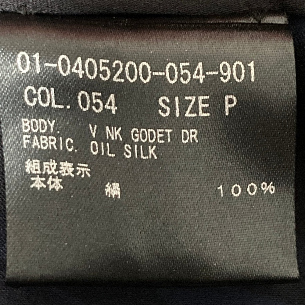 セオリー OIL SILK V NK GODET DR シルクドレス