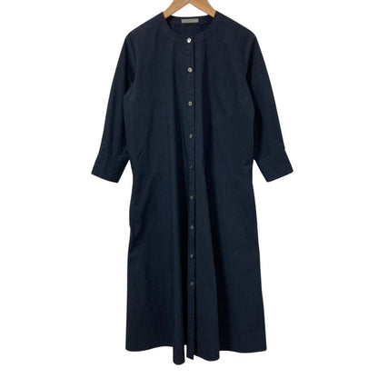 セオリーリュクス TECH POPLIN ノーカラーシャツワンピース