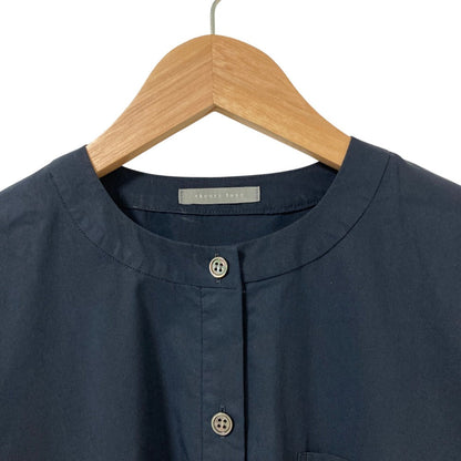 セオリーリュクス TECH POPLIN ノーカラーシャツワンピース