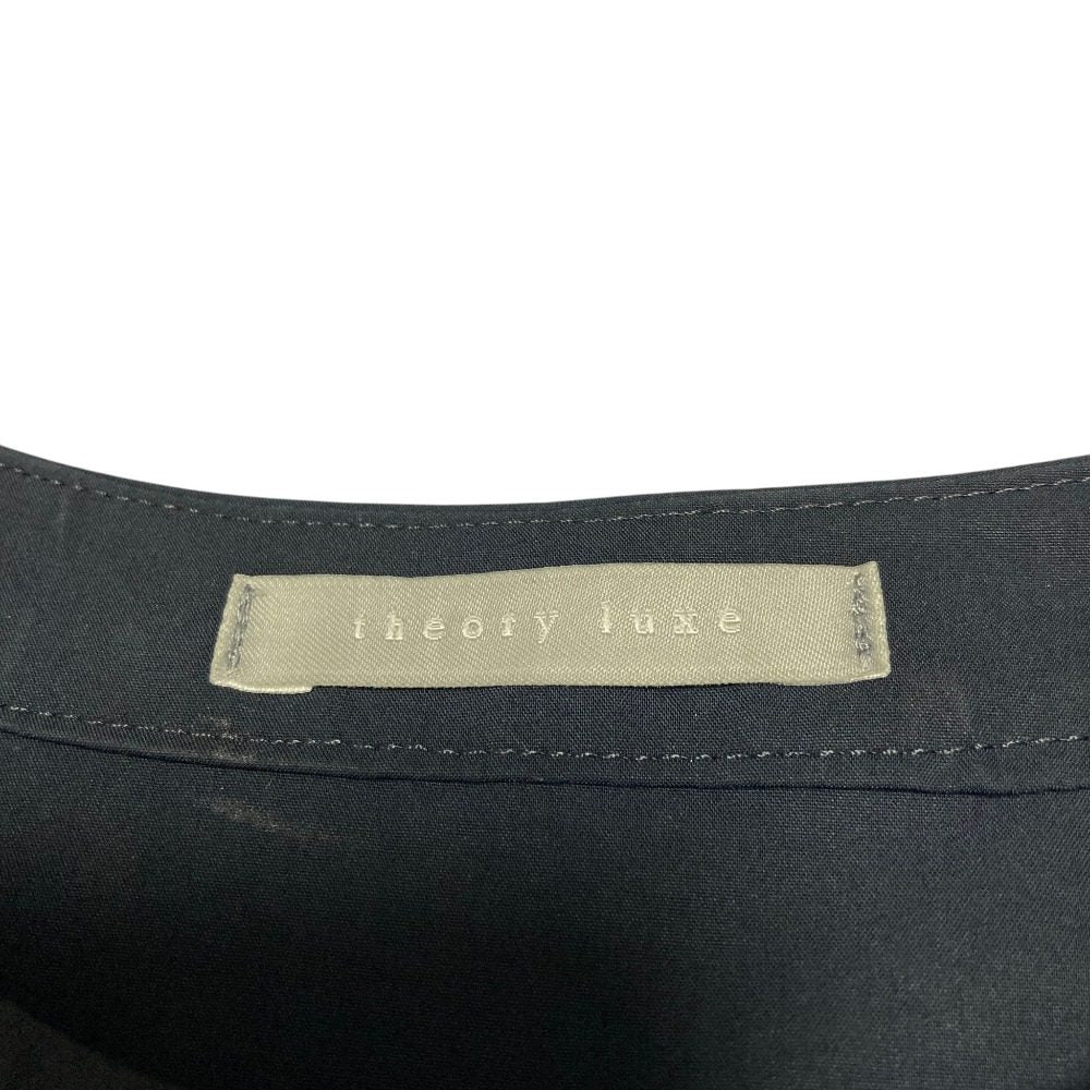 セオリーリュクス TECH POPLIN ノーカラーシャツワンピース