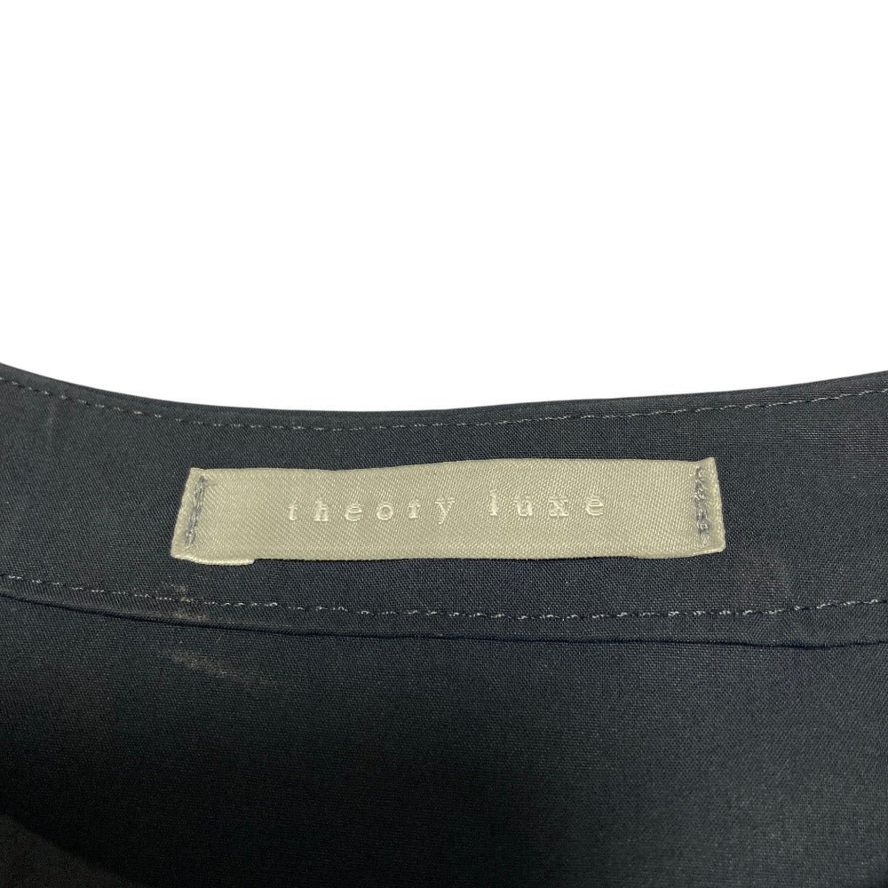 セオリーリュクス TECH POPLIN ノーカラーシャツワンピース