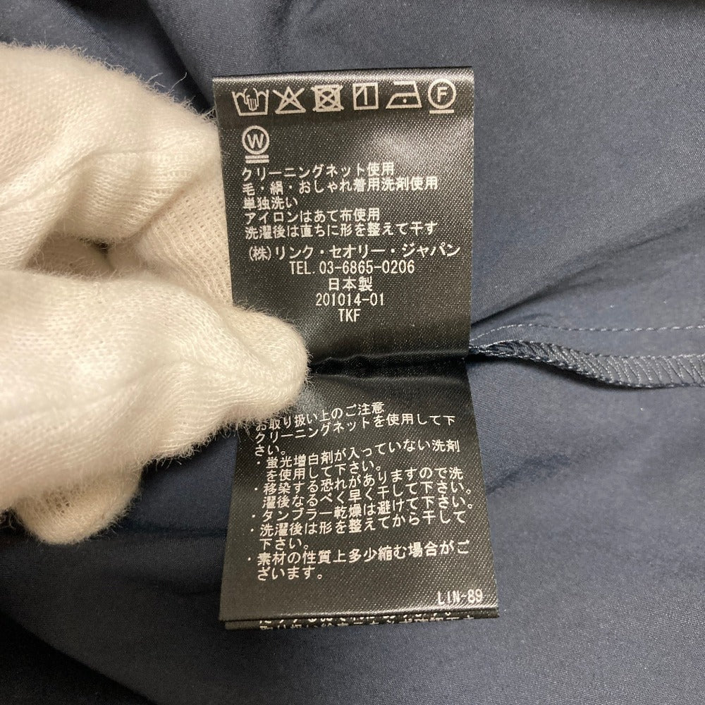セオリーリュクス TECH POPLIN ノーカラーシャツワンピース