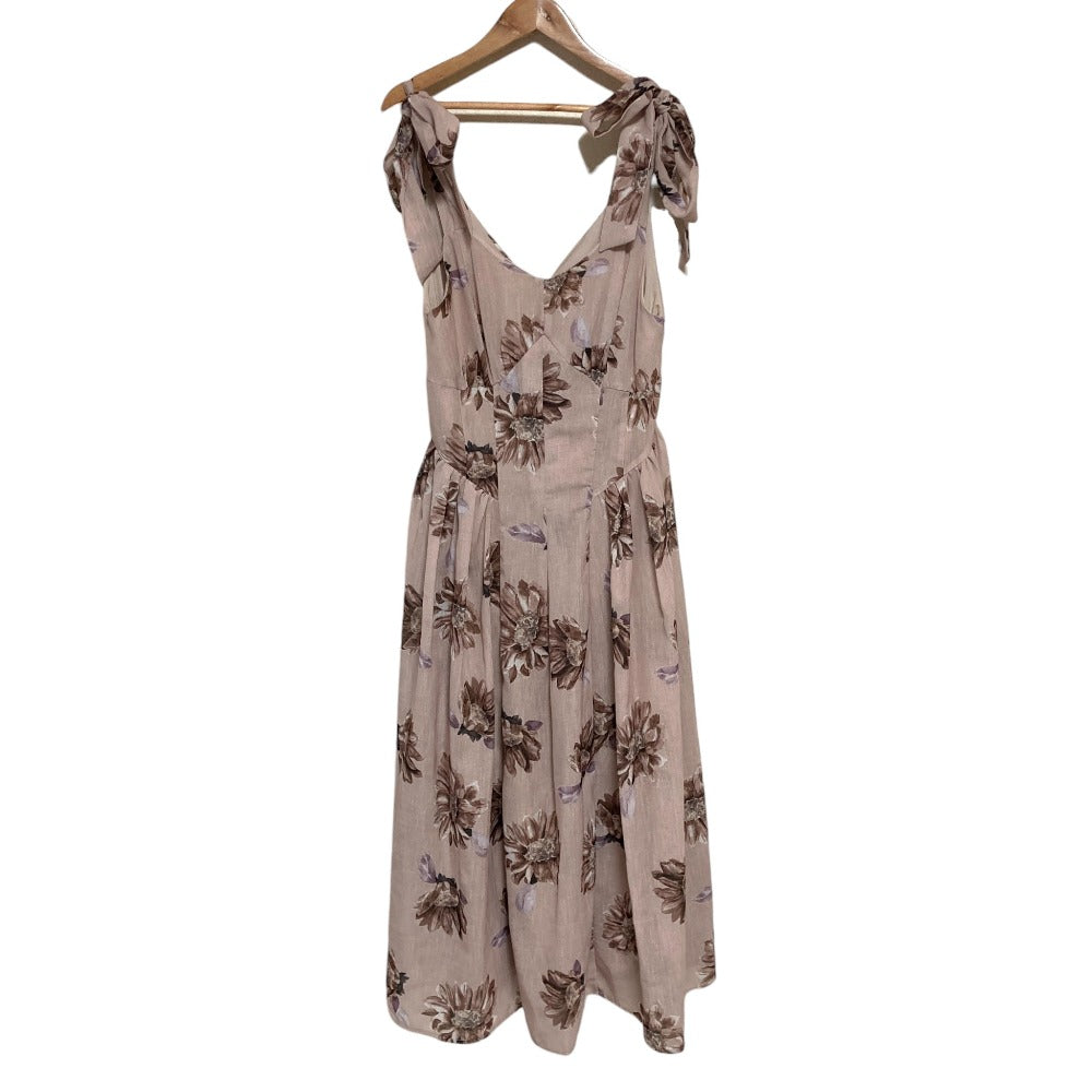 ハーリップトゥ Sunflower-Printed シフォンワンピース