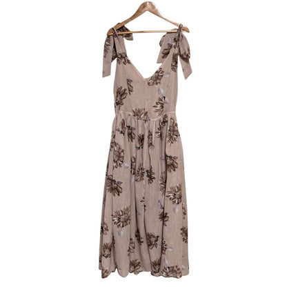 ハーリップトゥ Sunflower-Printed シフォンワンピース