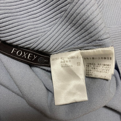 フォクシー レーヨンリブニットカットソー