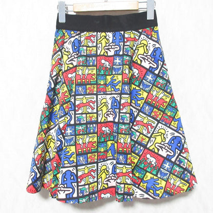 アリスオリビア Keith Haring 総柄フレアスカート
