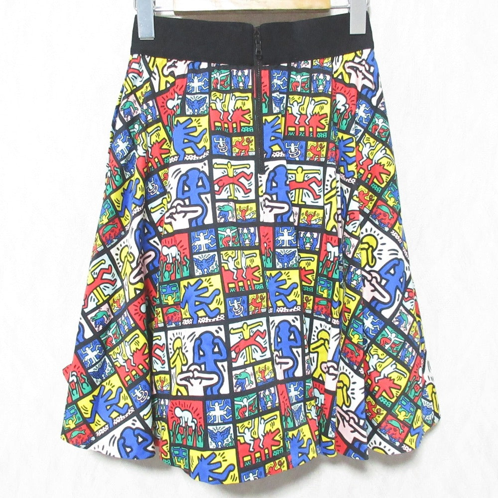アリスオリビア Keith Haring 総柄フレアスカート