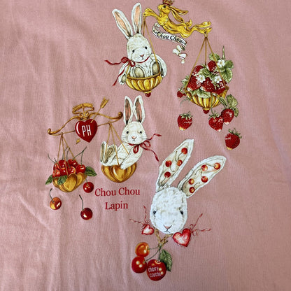 カールヘルム うさぎプリントロングスリーブカットソー