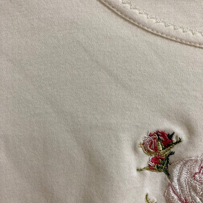 ピンクハウス ローズ刺繍ロングスリーブカットソー