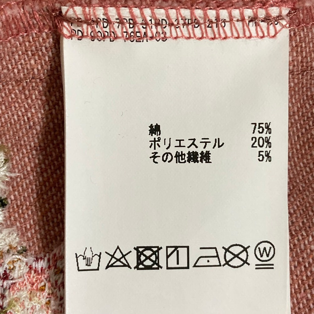 ピンクハウス フラワー刺繍フリルデニムスカート