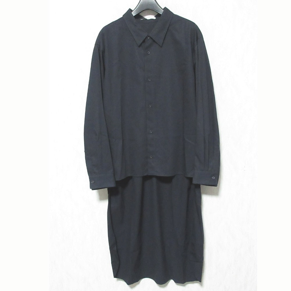 アストラット アシンメトリーヘムロングシャツ
