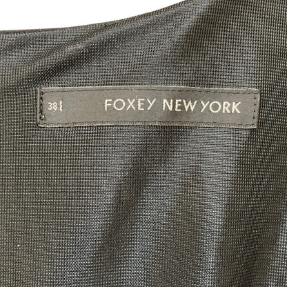 フォクシーニューヨーク ノースリーブ ひざ丈ワンピース