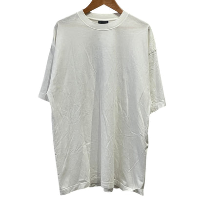 バレンシアガ ケアラベルプリント コットンオーバーサイズTシャツ