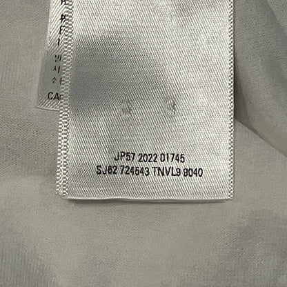 バレンシアガ ケアラベルプリント コットンオーバーサイズTシャツ