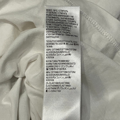 バレンシアガ ケアラベルプリント コットンオーバーサイズTシャツ