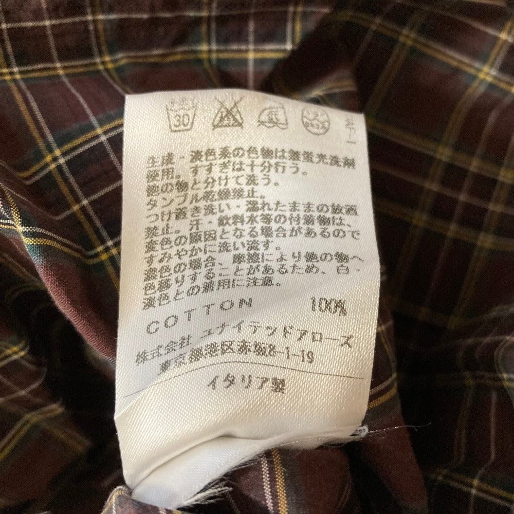 ドゥロワー サルヴァトーレピッコロ コットンチェックシャツ