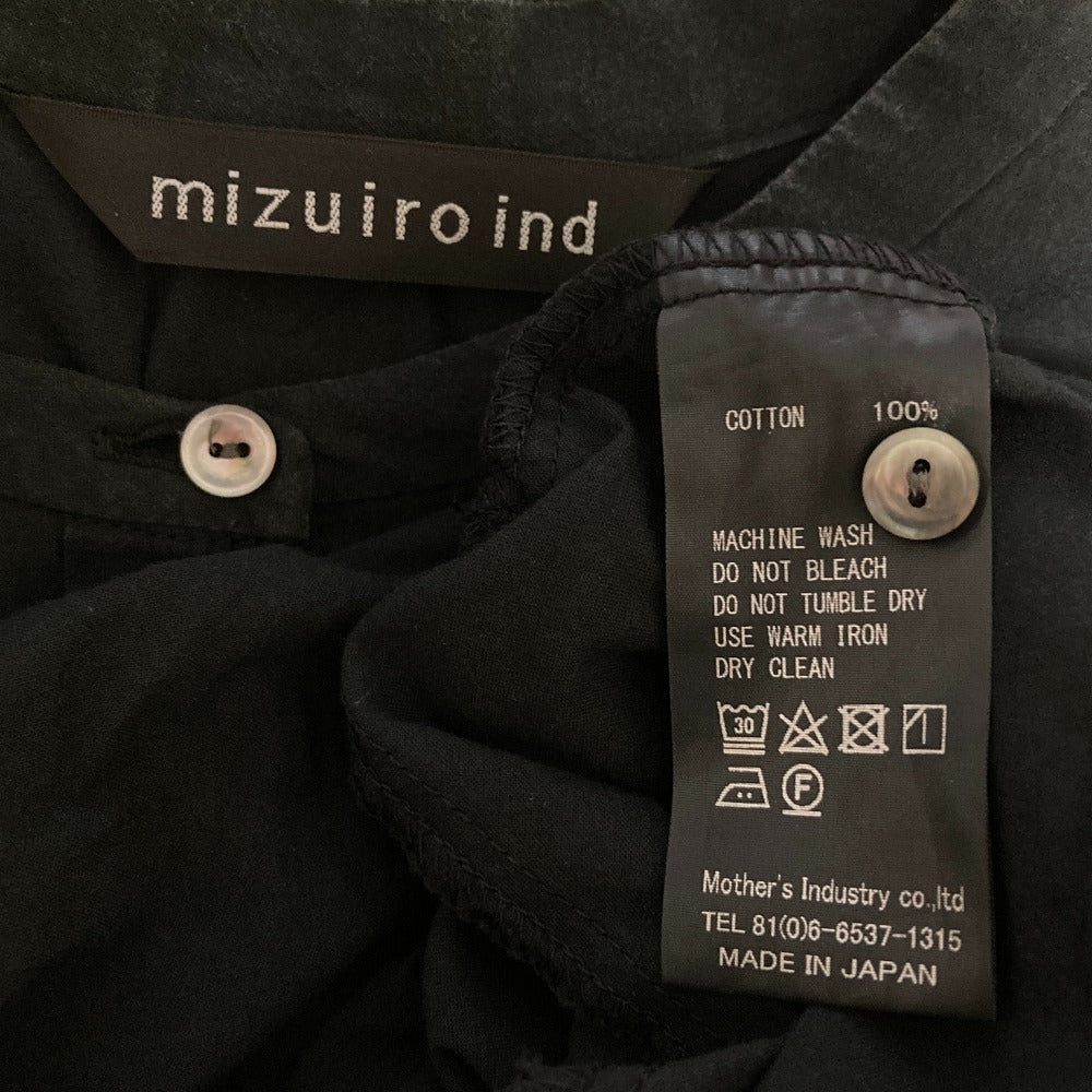 ミズイロインド ワイドシャツワンピース