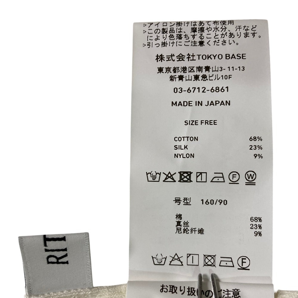 RITANシルクコットンニットトップス