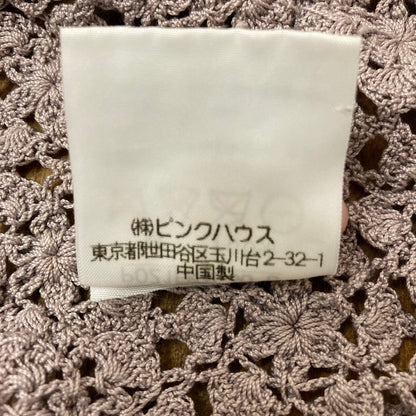 インゲボルグ クロシェ編みショートスリーブニットカーディガンアンサンブル