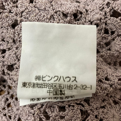 インゲボルグ クロシェ編みショートスリーブニットカーディガンアンサンブル