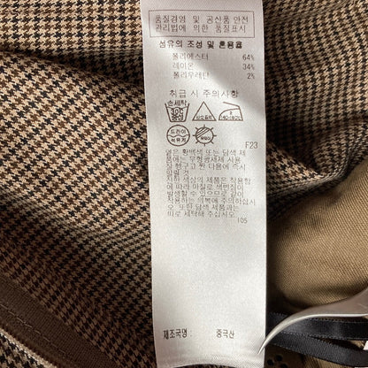 23区 チェックストレッチワイドパンツ
