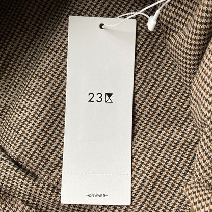 23区 チェックストレッチワイドパンツ