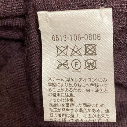 ドゥロワー カシミヤシルククルーネックニット