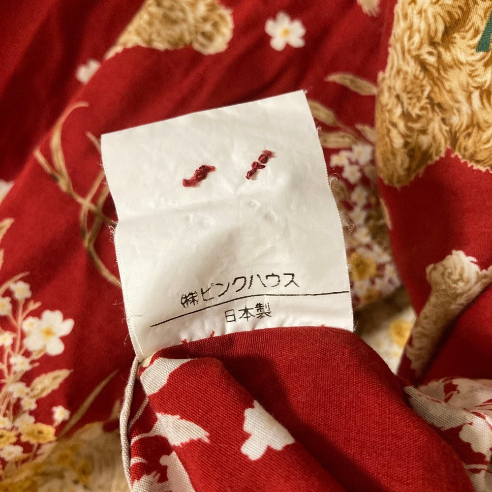 ピンクハウス フラワーテディベアプリント長袖シャツ