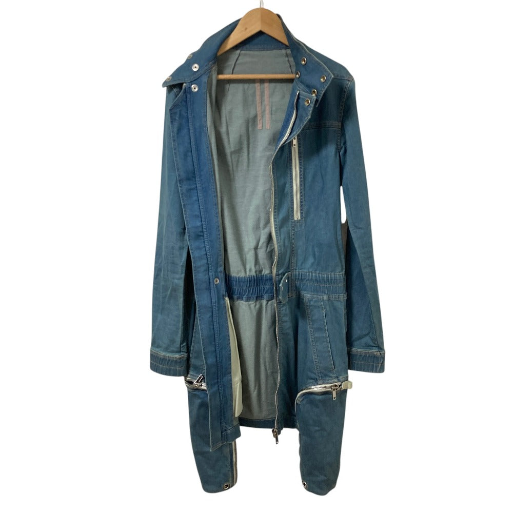 リックオウエンスダークシャドウ IES CARGO MINI DRESS デニムワンピース